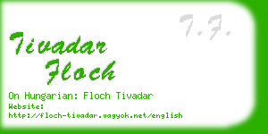 tivadar floch business card